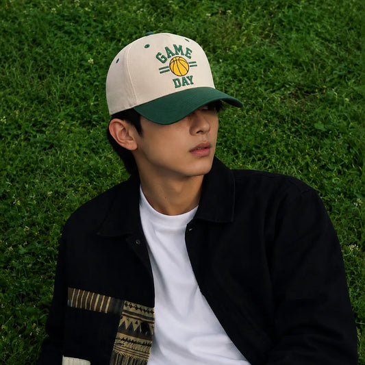 Game Day Basketball Embroidered Vintage Snapback Baseball Cap