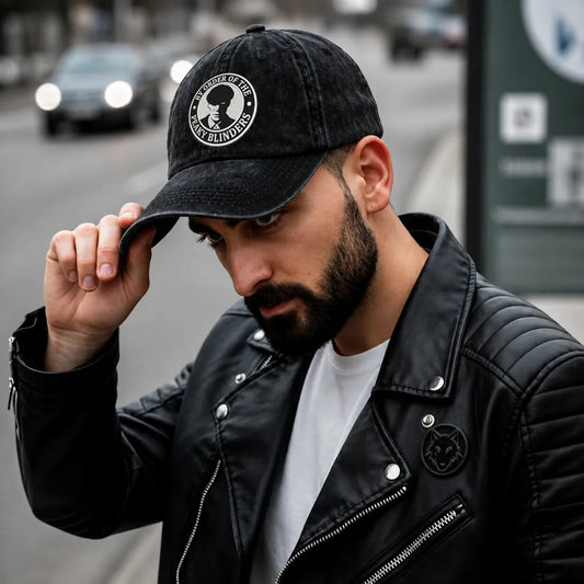 Peaky Blinders Thomas Embroidered Washed Organic Cotton Dad Cap