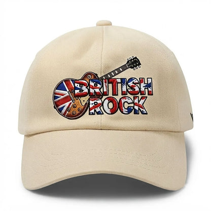 British Rock Embroidered Cotton Baseball Cap