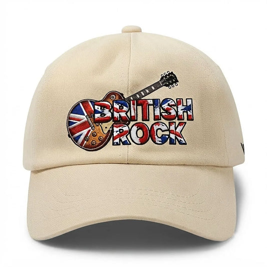 British Rock Embroidered Cotton Baseball Cap