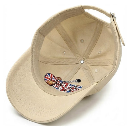 British Rock Embroidered Cotton Baseball Cap