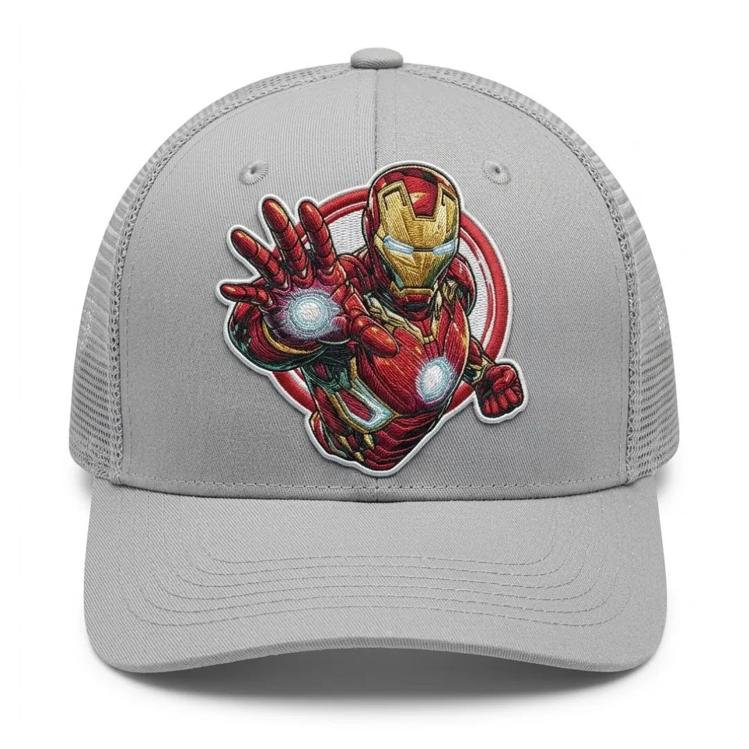 Iron Man Embroidered Adult Trucker Cap