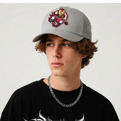 Iron Man Embroidered Adult Trucker Cap