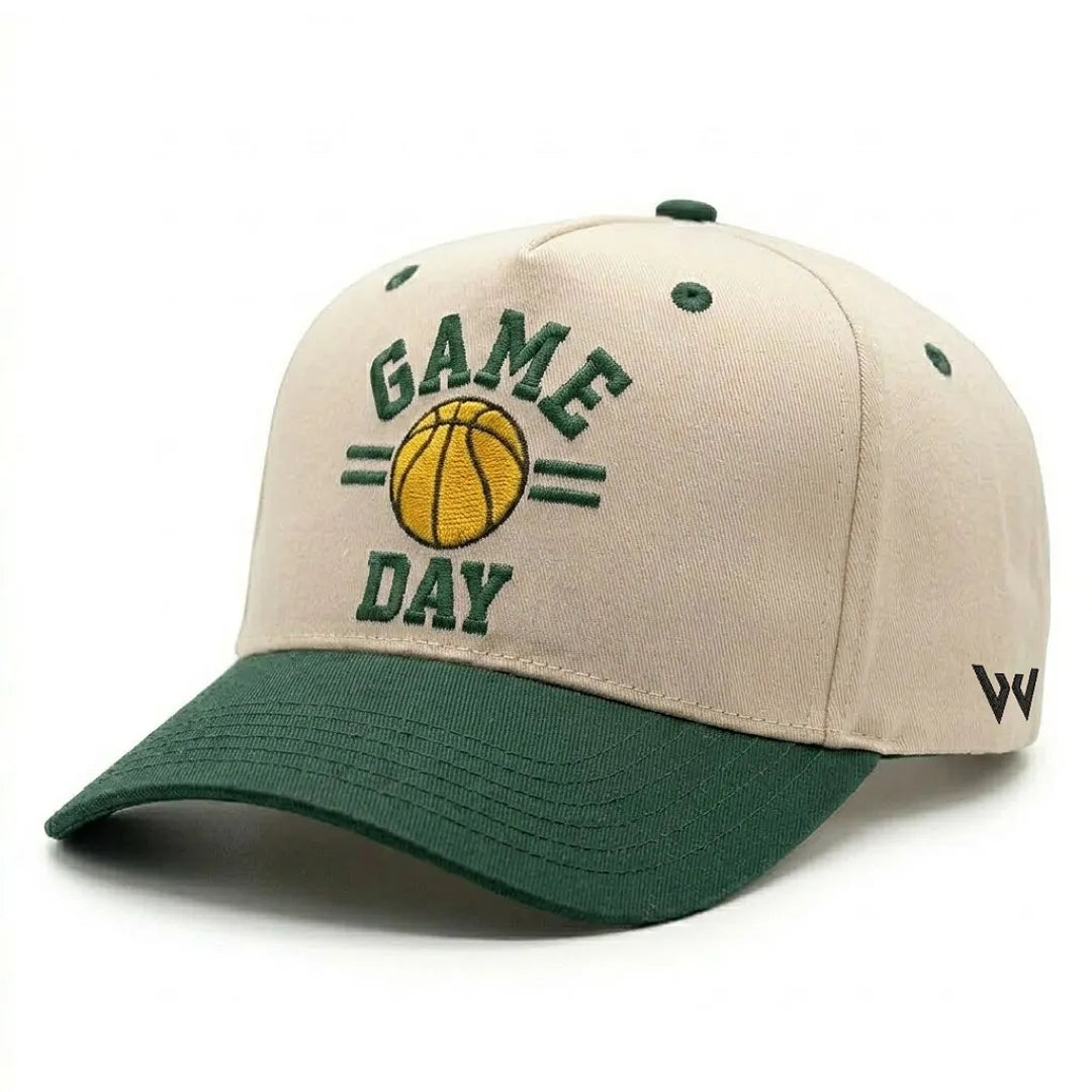 Game Day Basketball Embroidered Vintage Snapback Baseball Cap