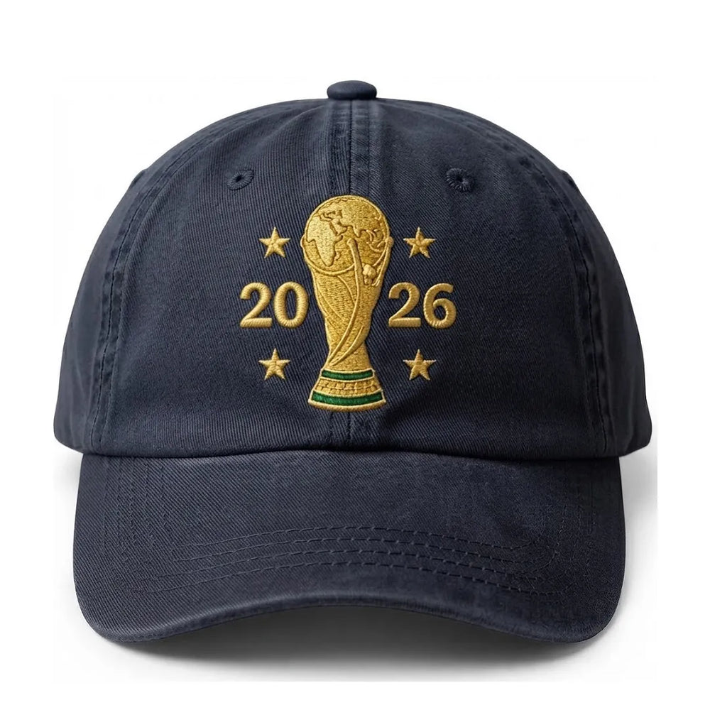 2026 World Cup Trophy Embroidered Cotton Denim Baseball Cap