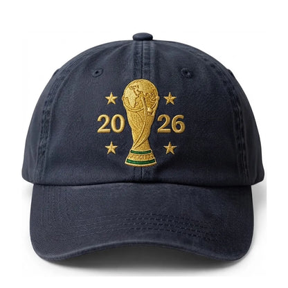2026 World Cup Trophy Embroidered Cotton Denim Baseball Cap
