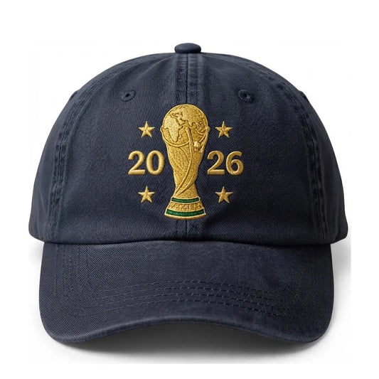 2026 World Cup Trophy Embroidered Cotton Denim Baseball Cap