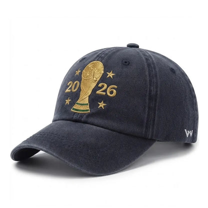 2026 World Cup Trophy Embroidered Cotton Denim Baseball Cap