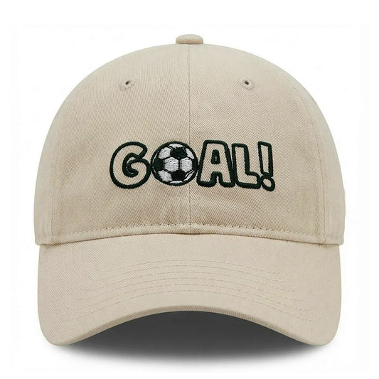 Goal Football Embroidered 100% Cotton Adjustable Dad Cap