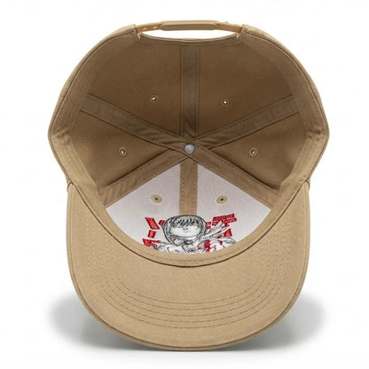 Makima Anime Embroidered Organic Cotton Adjustable Dad Cap