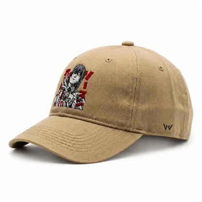 Makima Anime Embroidered Organic Cotton Adjustable Dad Cap