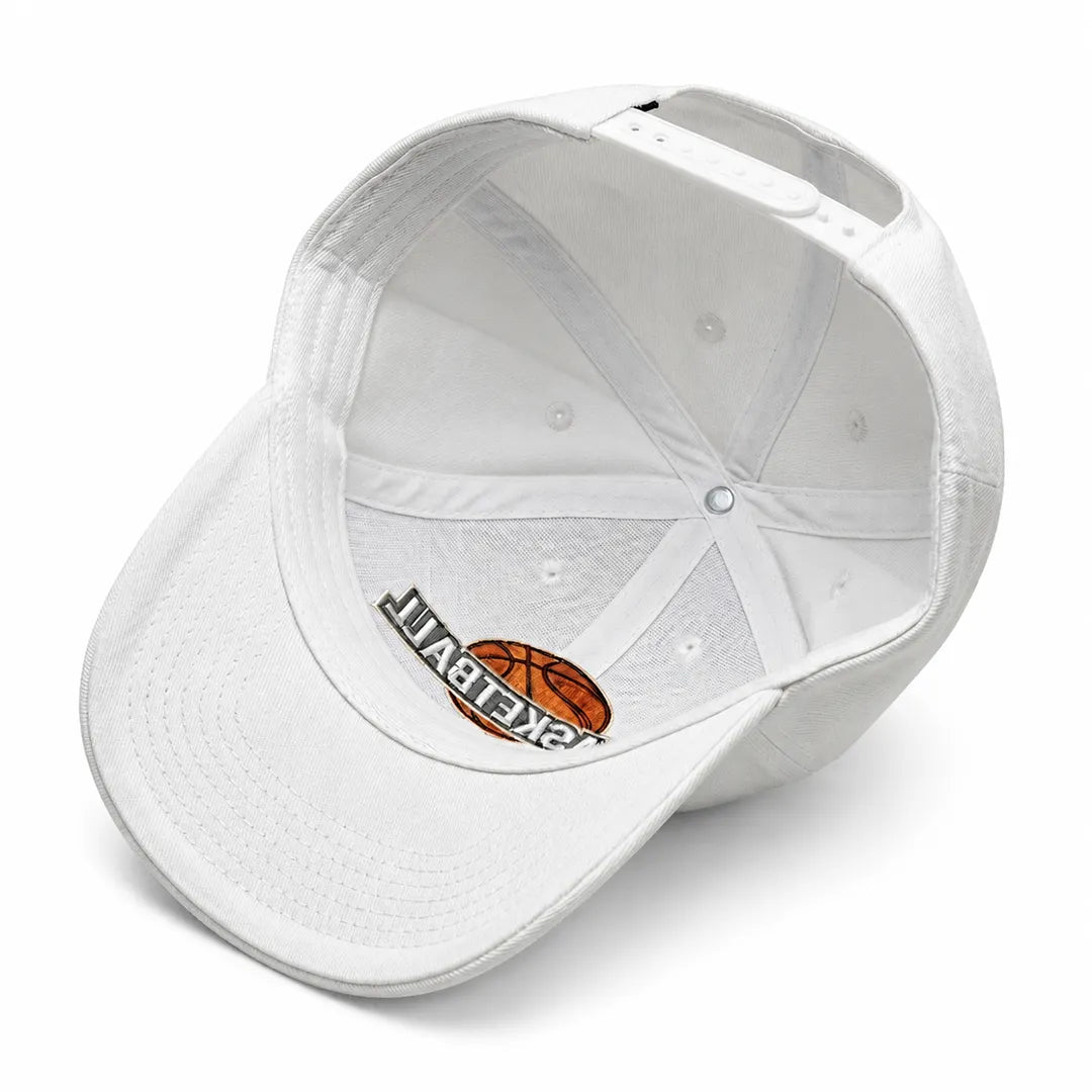 Basketball Embroidered 100% Cotton Twill Adjustable Dad Cap