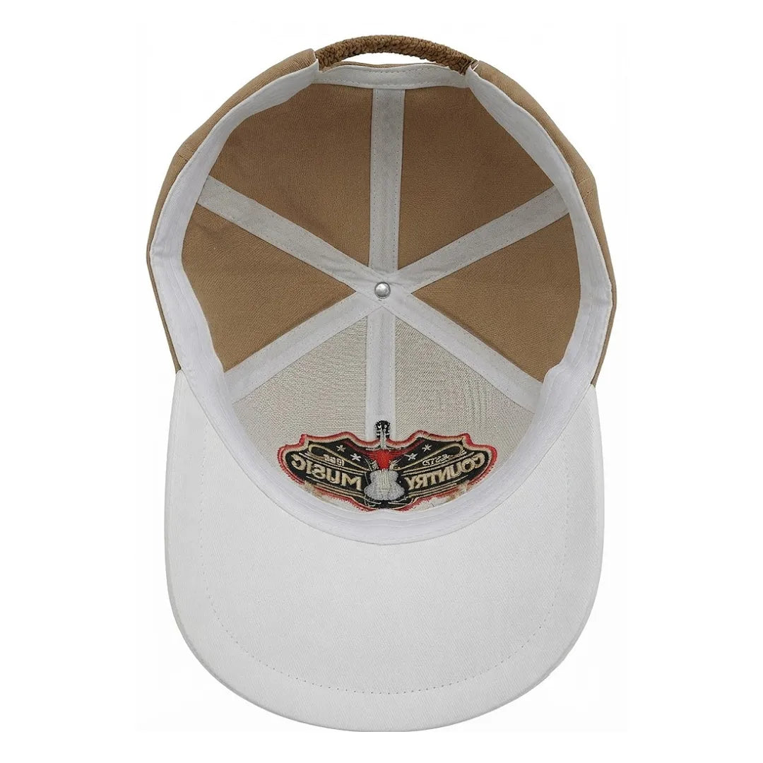 Country Music Stars & Stripes Embroidered Baseball Cap