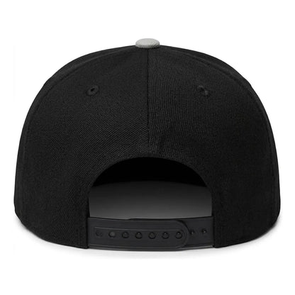 Lost in the Music Embroidered Black & Grey Medium-Profile Snapback Cap