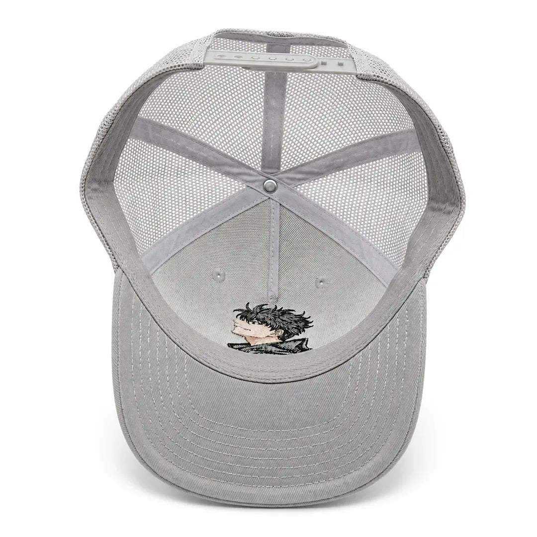 Men’s Solo Leveling Anime Embroidered Trucker Cap