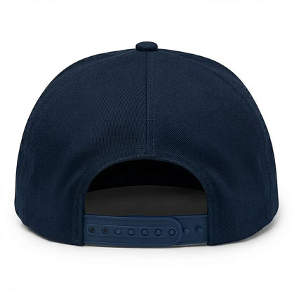 Loffy Embroidered Navy Blue Cotton Terminal Shot Snapback Cap