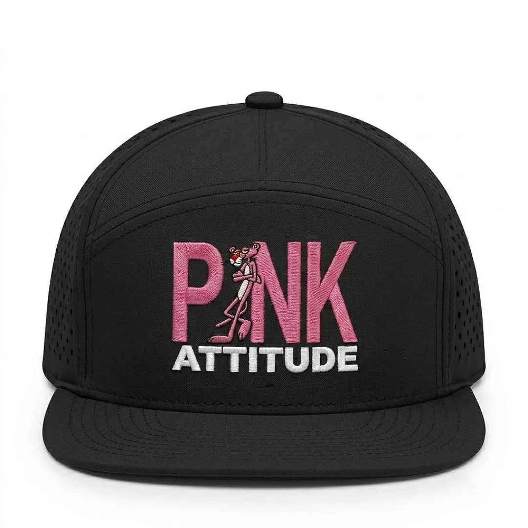Pink Panther “Pink Attitude” Embroidered Performance Snapback Cap