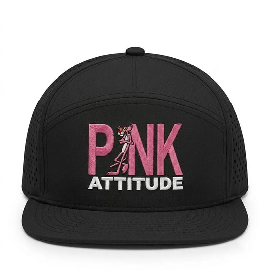 Pink Panther “Pink Attitude” Embroidered Performance Snapback Cap