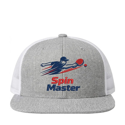 Unisex Grey Spin Master Embroidered Back Mesh Snapback Cap