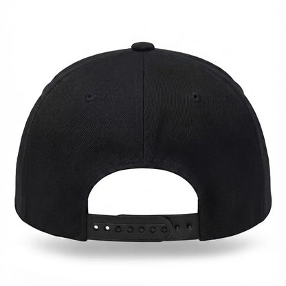 Jolly Roger Pirate Skull Embroidered Black Flat Brim Snapback Cap