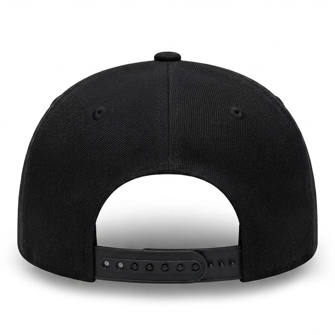 Unisex Black Squid Game Embroidered Flat Brim Snapback Cap