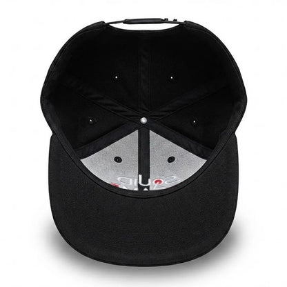 Unisex Black Squid Game Embroidered Flat Brim Snapback Cap