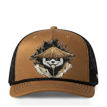 Kung Fu Panda Anime Embroidered Trucker Cap