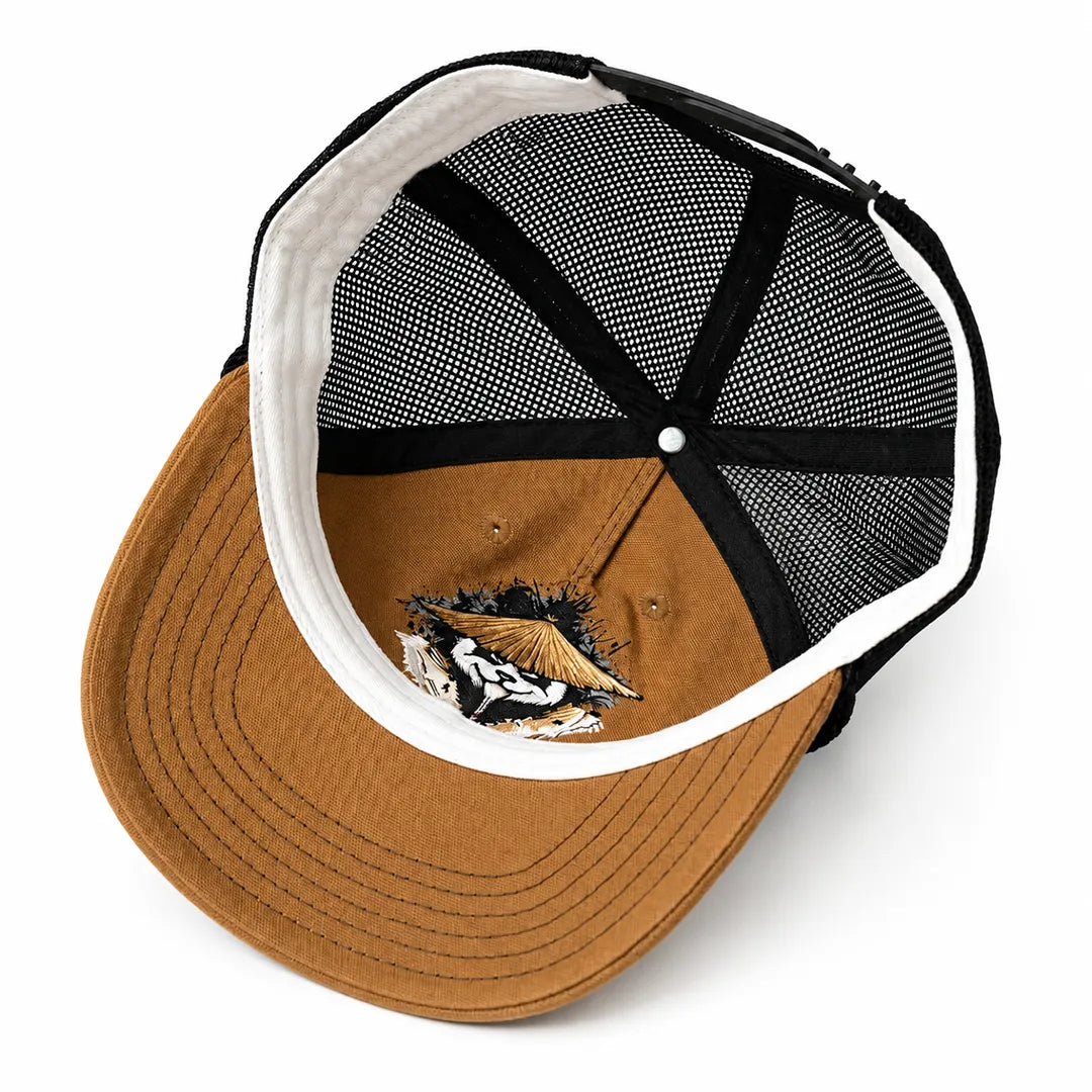 Kung Fu Panda Anime Embroidered Trucker Cap