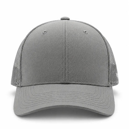 Silver Textured Adjustable & Breathable Trucker Cap