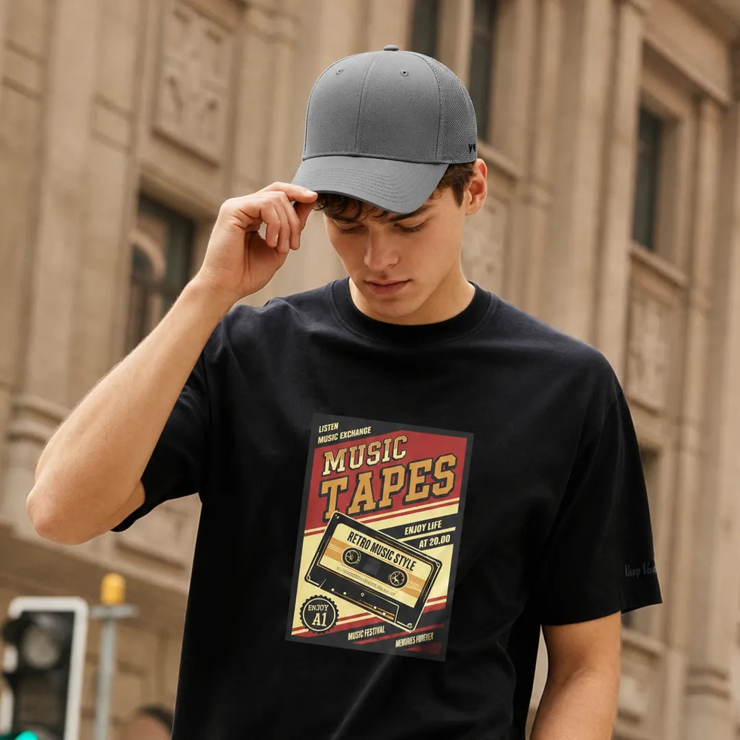 Silver Textured Adjustable & Breathable Trucker Cap