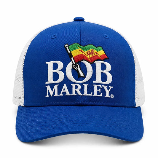 Bob Marley Embroidered Adjustable Trucker Snapback Cap