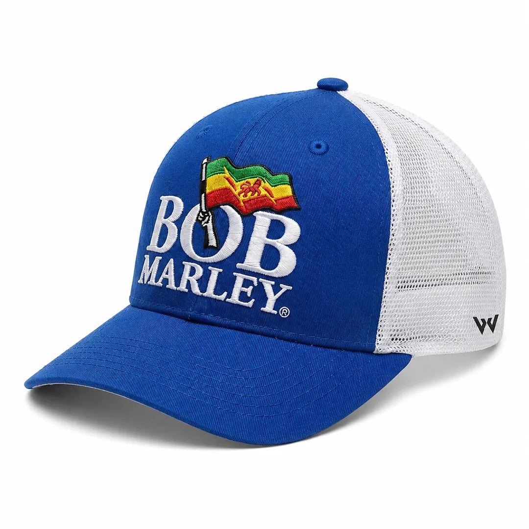 Bob Marley Embroidered Adjustable Trucker Snapback Cap