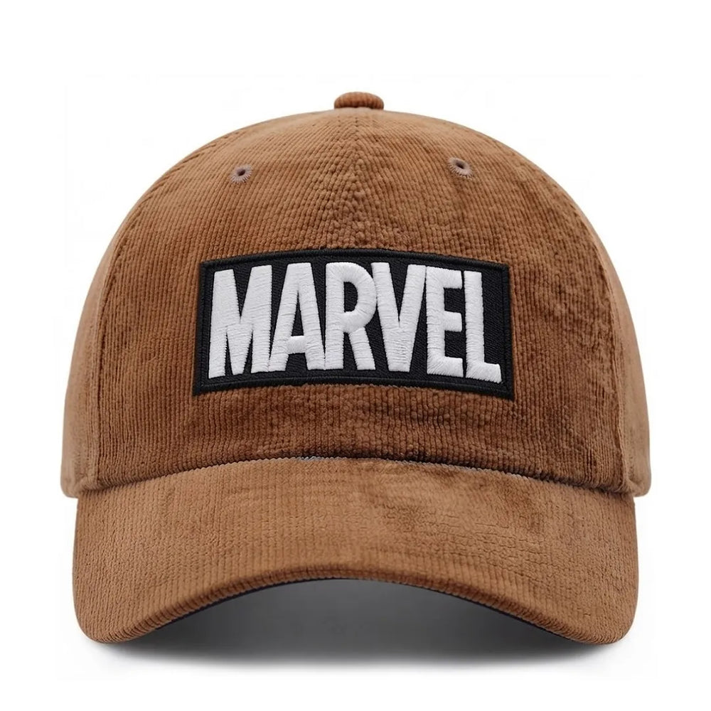 Marvel Embroidered Unisex Cotton Corduroy Adjustable Dad Cap