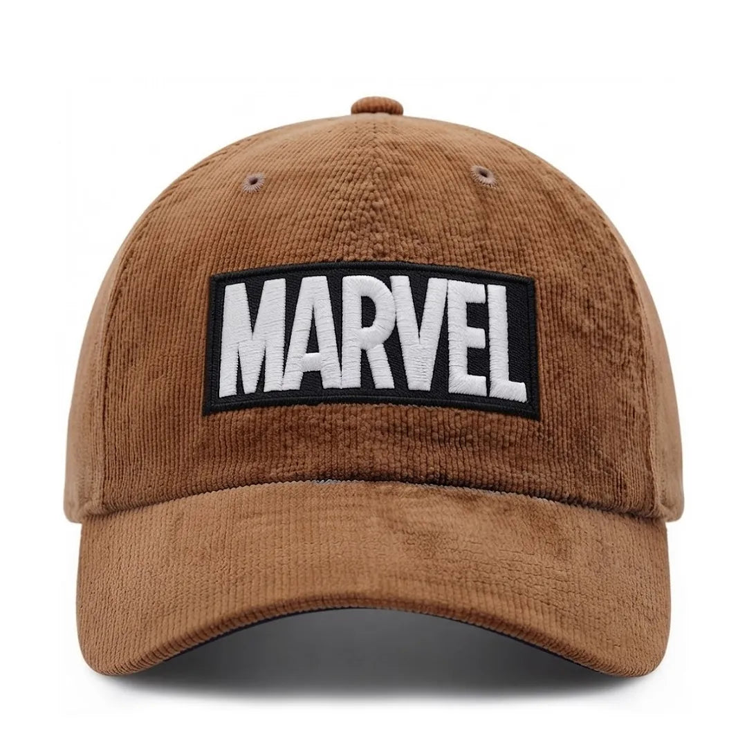 Marvel Embroidered Unisex Cotton Corduroy Adjustable Dad Cap