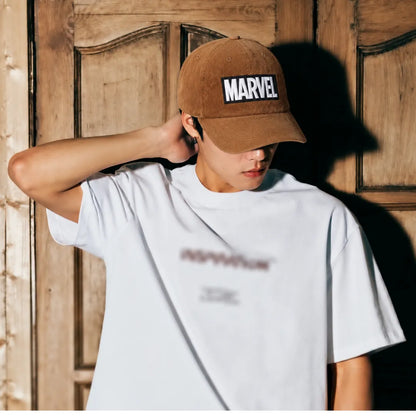 Marvel Embroidered Unisex Cotton Corduroy Adjustable Dad Cap