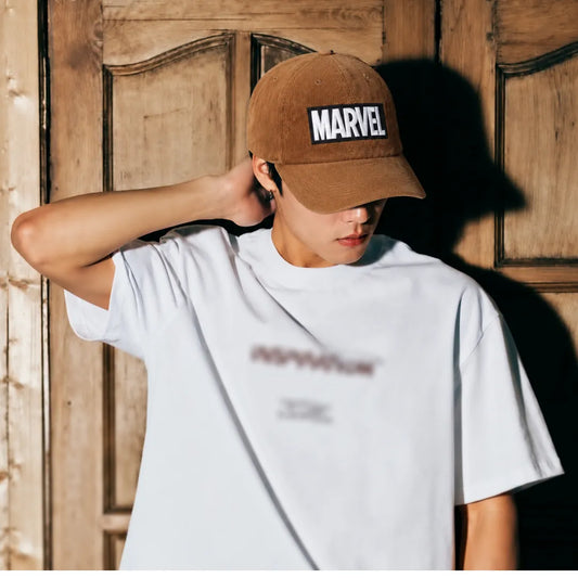 Marvel Embroidered Unisex Cotton Corduroy Adjustable Dad Cap