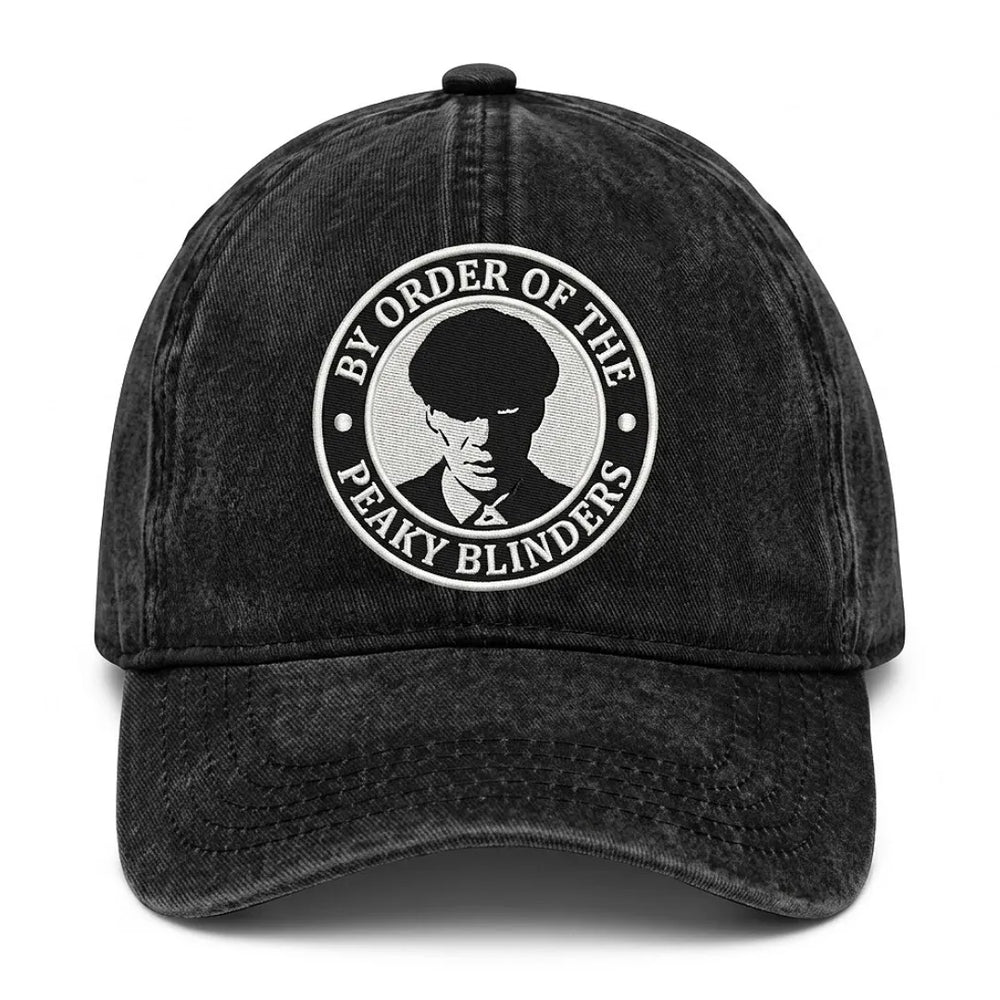 Peaky Blinders Thomas Embroidered Washed Organic Cotton Dad Cap