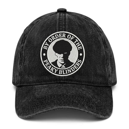 Peaky Blinders Thomas Embroidered Washed Organic Cotton Dad Cap