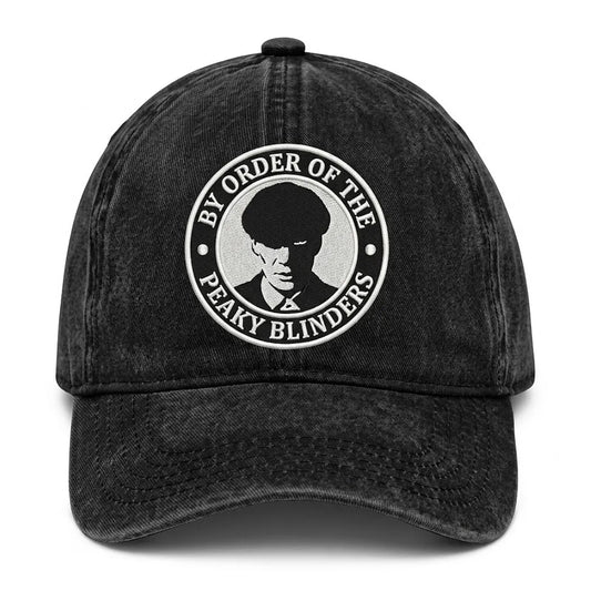 Peaky Blinders Thomas Embroidered Washed Organic Cotton Dad Cap